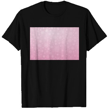 Discover Abstract Pink Snowflakes Pattern T Shirts