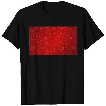 Discover Abstract Red Christmas Winter Pattern T Shirts