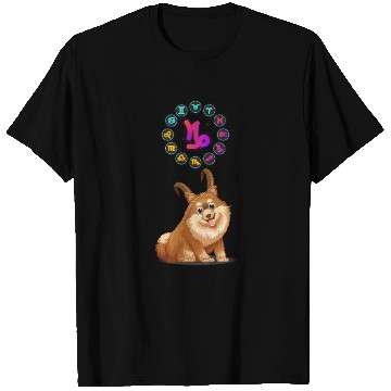Discover Funny Dog Lover Horoscope Capricorn Zodiac Sign T Shirts
