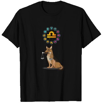 Discover Funny Dog Lover Horoscope Libra Zodiac Sign Cool T Shirts