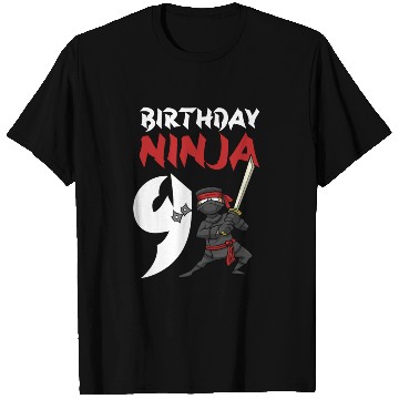 Discover Birthday Party 9 Years Old Japanese Ninja Birthday T Shirts