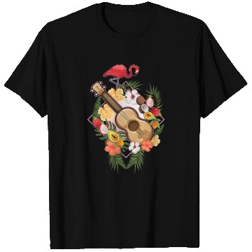 Discover Ukulele Flamingo Guitar Hawaii T Shirts