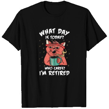 Discover Retired Cat Lover Retirement T Shirts