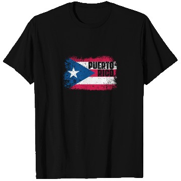 Discover Puerto Rico Flag T Shirts
