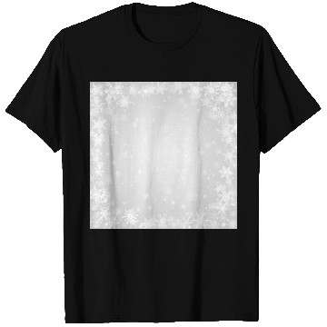 Discover Grey White Snowflakes Pattern T Shirts