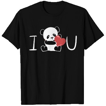 Discover i love you panda valentines day T Shirts