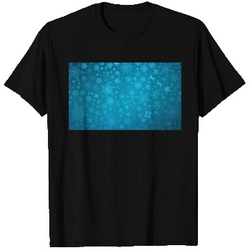Discover Abstract Blue Christmas Winter Pattern T Shirts