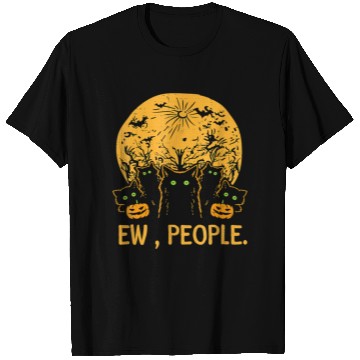 Discover Happy Halloween Cat Kitty Funny Ew People Cat 33 T Shirts
