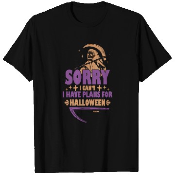 Discover Sorry I can't have plans for Halloween T Shirts