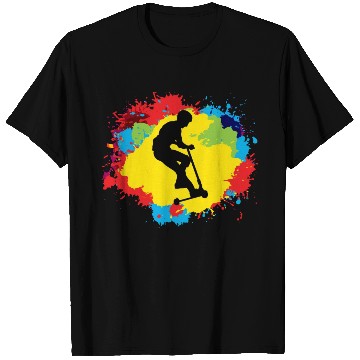 Discover Stunt Scooter Freestyle Scootering Riding Colorful T Shirts