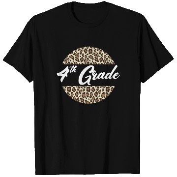 Discover 4th Grade Cheetah Print School Teacher Student T Shirts