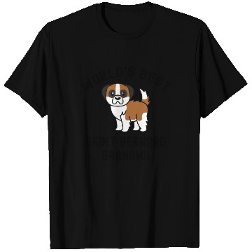Discover World's Best Saint Bernard Grandma T Shirts