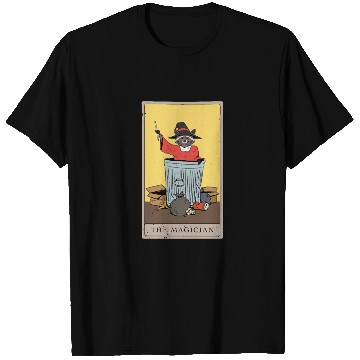 Discover raccoon Magician Tarot Card T Shirts