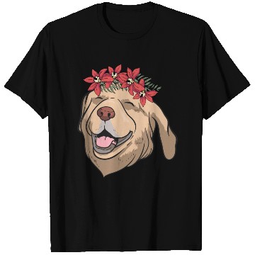 Discover Dog Labrador Flower T Shirts