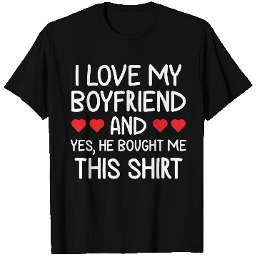 Discover I Love My Boyfriend Clothing Gift for Girlfriend T Shirts