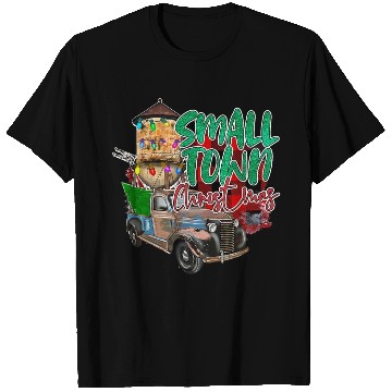 Discover Country Farmer Life Small Town Christmas Red T Shirts