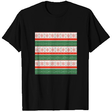 Discover Christmas Snowflake Pattern T Shirts