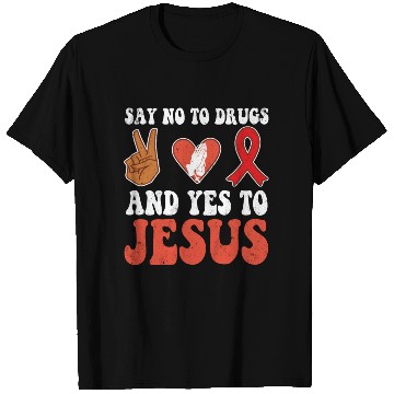 Discover Peace Ribbon Week Awareness Yes Jesus Wear Red T Shirts