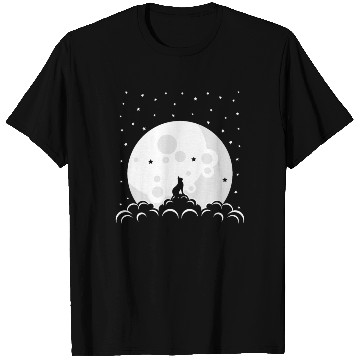 Discover Cute Cat Lover Kitten Moon T Shirts