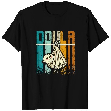 Discover Retro Vintage Doula T Shirts