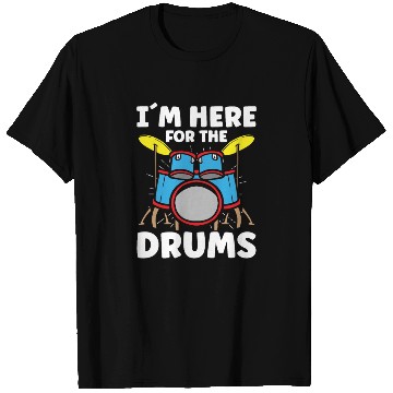 Discover Drummer Drums Music Drum Set Drumming T Shirts