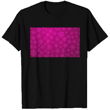 Discover Pink Snowflakes Christmas Pattern T Shirts