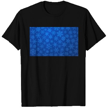 Discover Blue Snowflakes Christmas Pattern T Shirts
