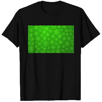 Discover Green Snowflakes Christmas Pattern T Shirts
