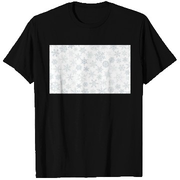 Discover Christmas Snowflakes Pattern Grey White T Shirts