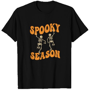 Discover Cute Spooky Season Dancing Skeletons Halloween T Shirts