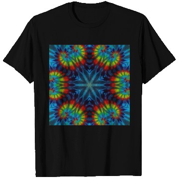 Discover Tie-dye Kaleidescope Rainbow T Shirts