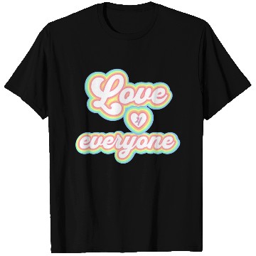 Discover Rainbow unisex love for everyone T Shirts