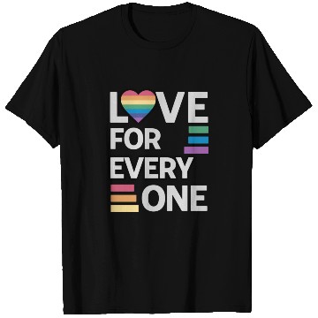 Discover Rainbow unisex love for everyone T Shirts