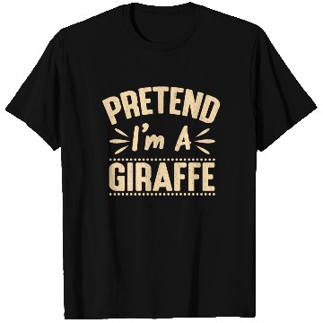 Discover Pretend I'm A Giraffe Easy Lazy Halloween Costume T Shirts