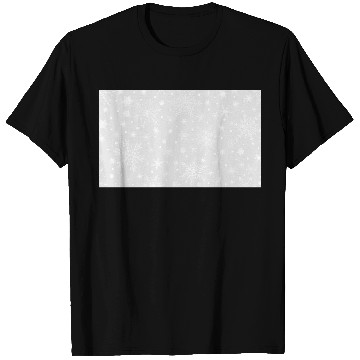 Discover Snowflakes Pattern Grey White T Shirts