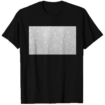 Discover Christmas Snowflakes Grey Pattern T Shirts