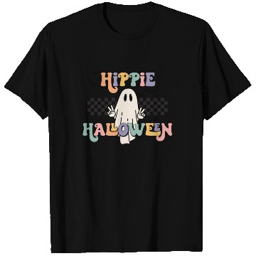 Discover Retro Hippie Halloween Cute Ghost T Shirts
