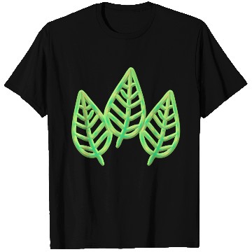 Discover three leaves leaf icon nature green T Shirts