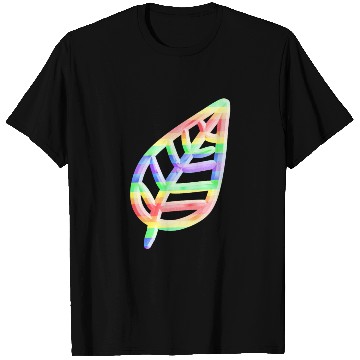 Discover leaf icon nature colorful T Shirts