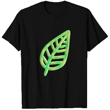 Discover leaf icon nature green thick T Shirts