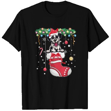 Discover Dalmatian Dog Lover Christmas - Dog Christmas Stoc T Shirts