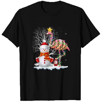 Discover Funny Christmas Tree Flamingo Hat Santa Best Xmas T Shirts