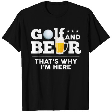 Discover Golf and Beer Joke Dad Funny Fathers Day Drinking T Shirts