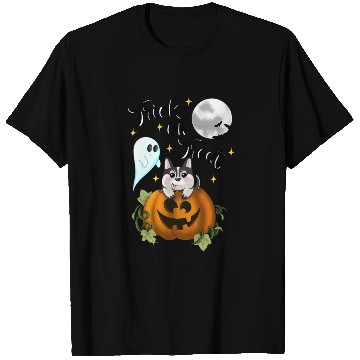 Discover Pumpkin Dog - trick or treat T Shirts
