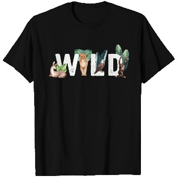 Discover Wild Animals Cat Eagle Monkey Deer T Shirts