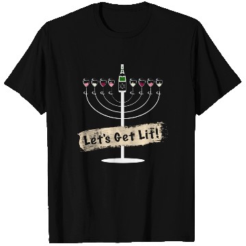Discover Let's Get Lit Wine Lovers Hanukkah T Shirts