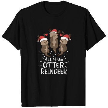 Discover Otter Reindeer Deer Christmas Xmas Gift Present T Shirts