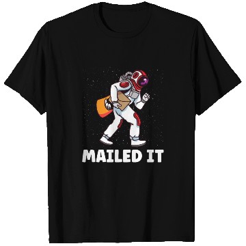 Discover Postal Worker Mail Lady Mail Carrier Postal Space T Shirts
