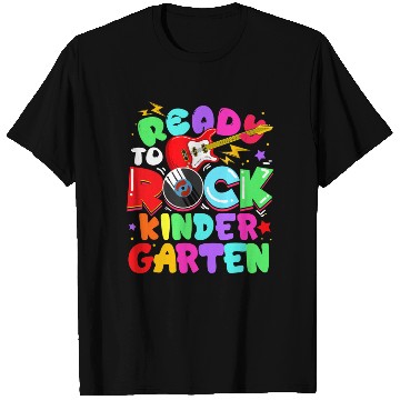 Discover Ready To Rock Kindergarten First Day Of School T Shirts