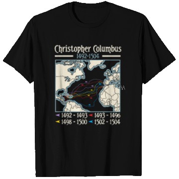 Discover Columbus day america map Christopher Columbus T Shirts
